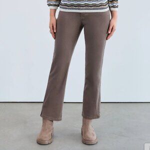 FDJ Olivia Ankle Boot Denim, Taupe, size 4